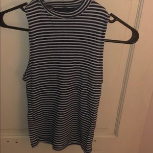 Tank top - blue and white - fitted